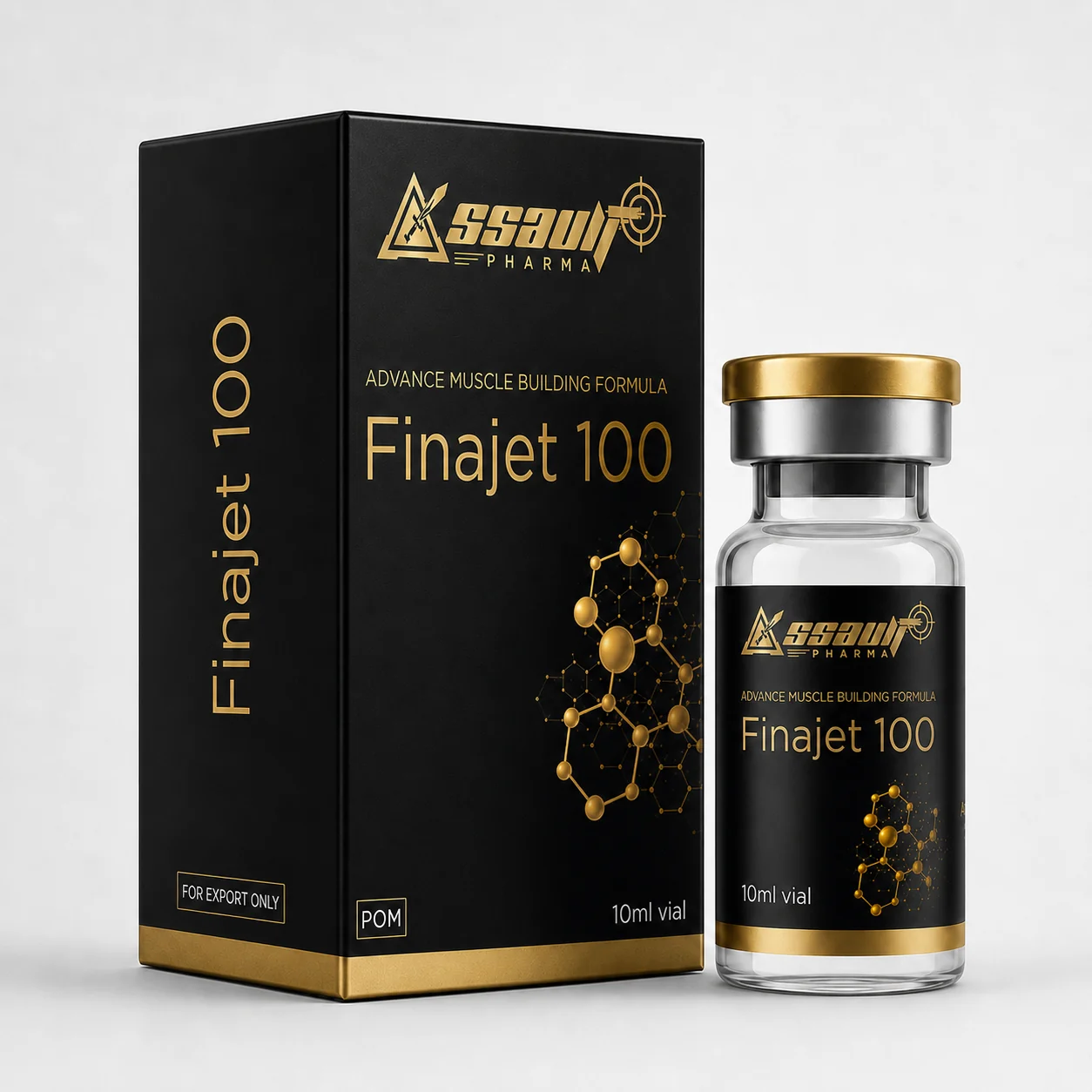 Finajet 100 injectable product packaging