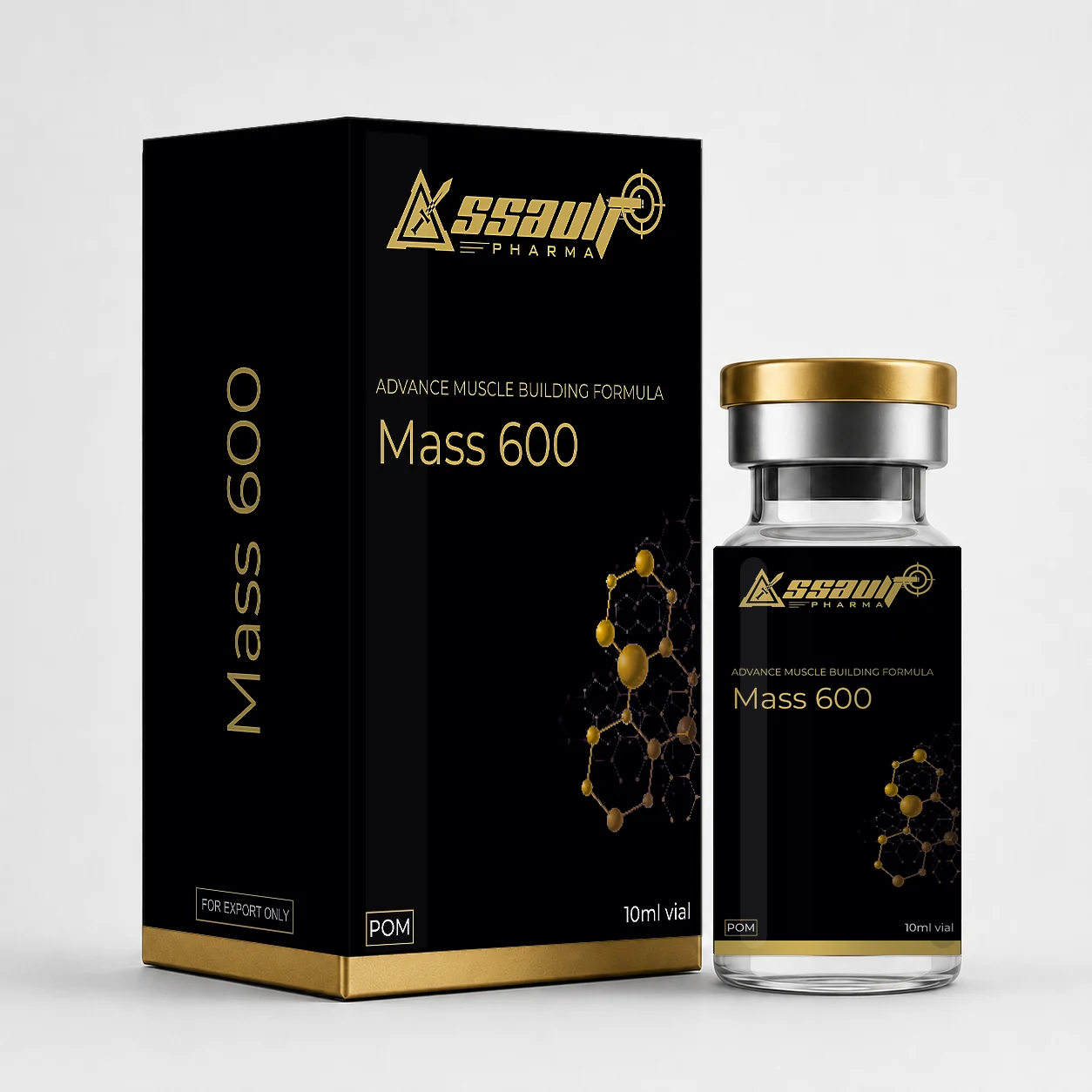 Mass 600 injectable product packaging