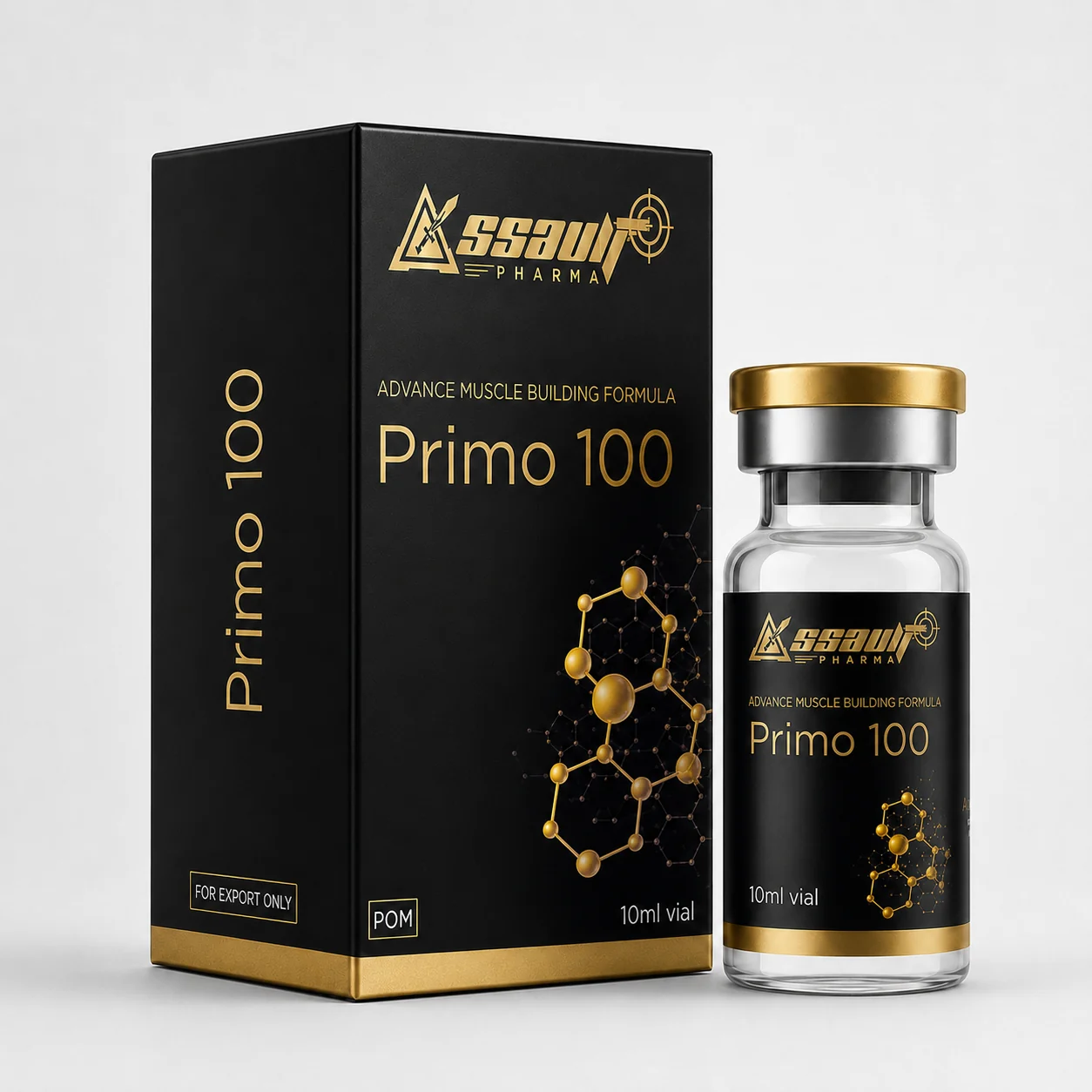 Primo 100 injectable product packaging