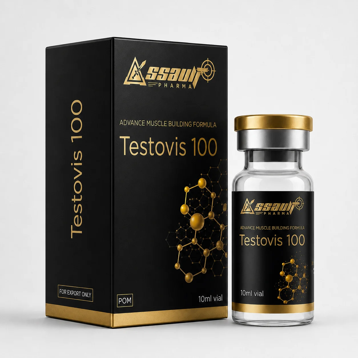 Testovis 100 injectable product packaging